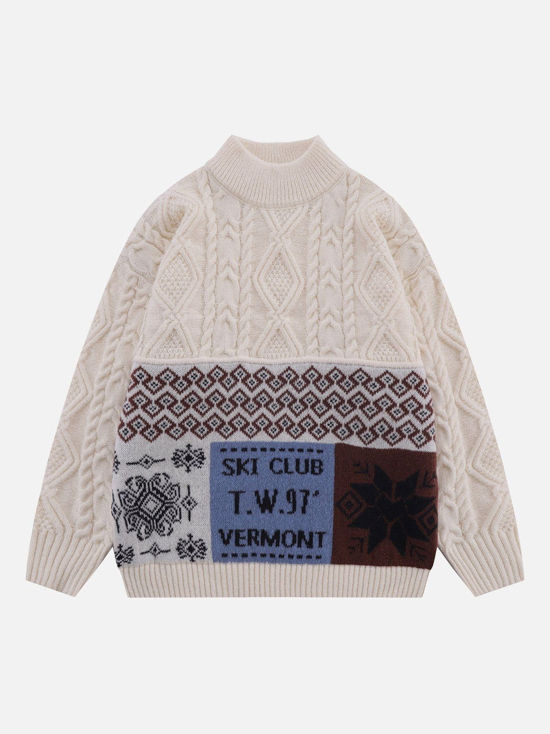 Evapacs - Twist Knit Sweater- Streetwear Fashion - evapacs.com
