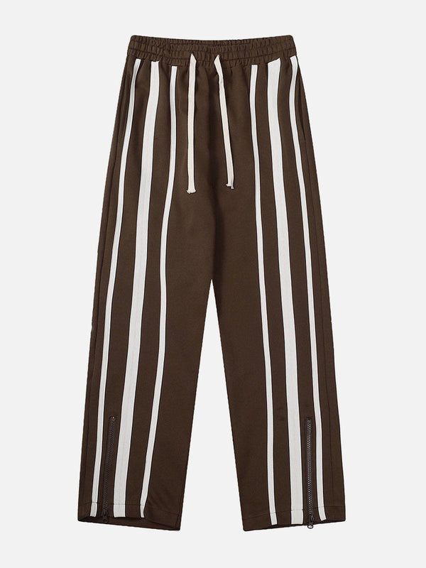 Evapacs - Vertical Stripe Drawstring Sweatpants- Streetwear Fashion - evapacs.com