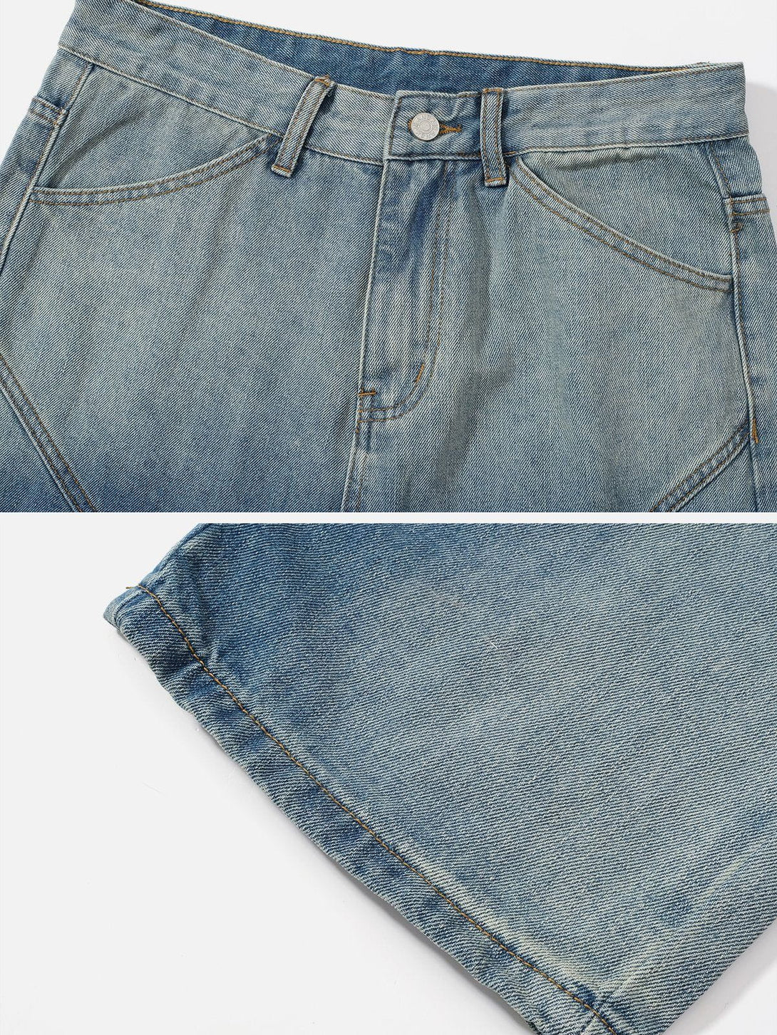 Evapacs - Vintage Big Pocket Jeans- Streetwear Fashion - evapacs.com