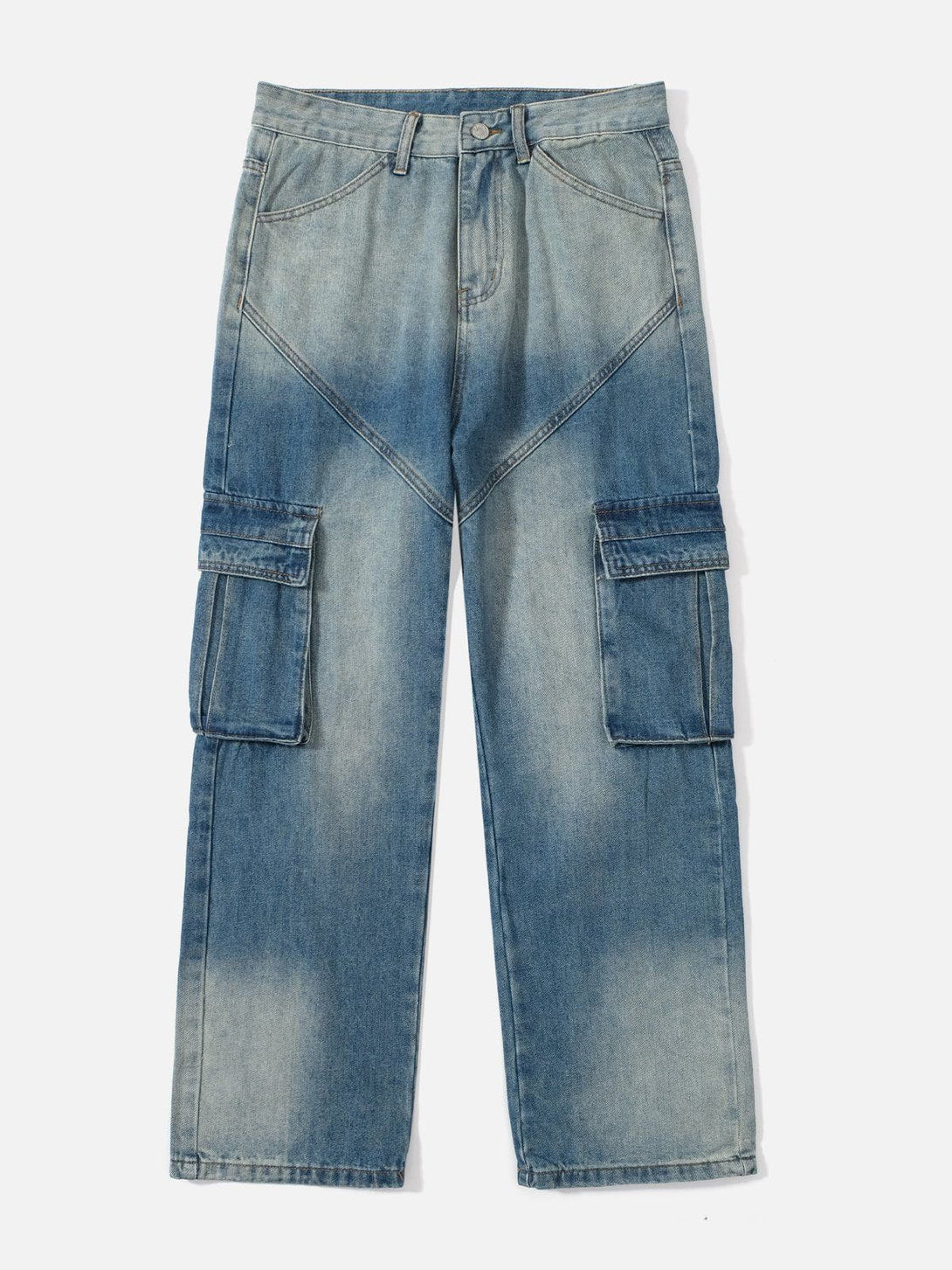 Evapacs - Vintage Big Pocket Jeans- Streetwear Fashion - evapacs.com