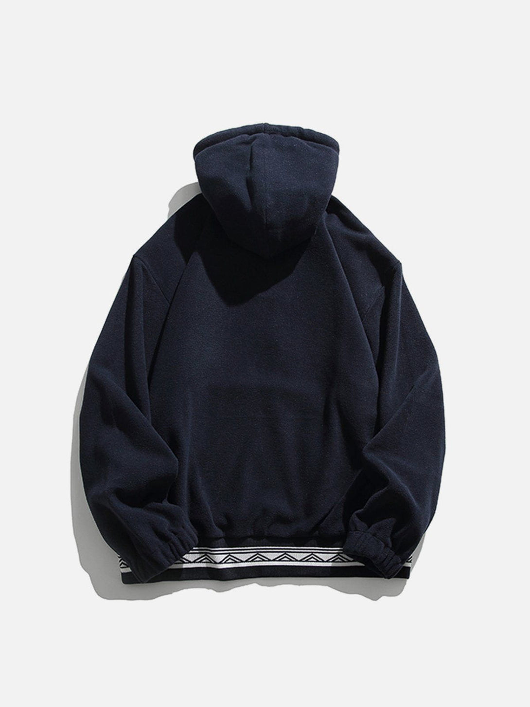 Evapacs - Vintage Embroidery Fake Two Hoodie- Streetwear Fashion - evapacs.com