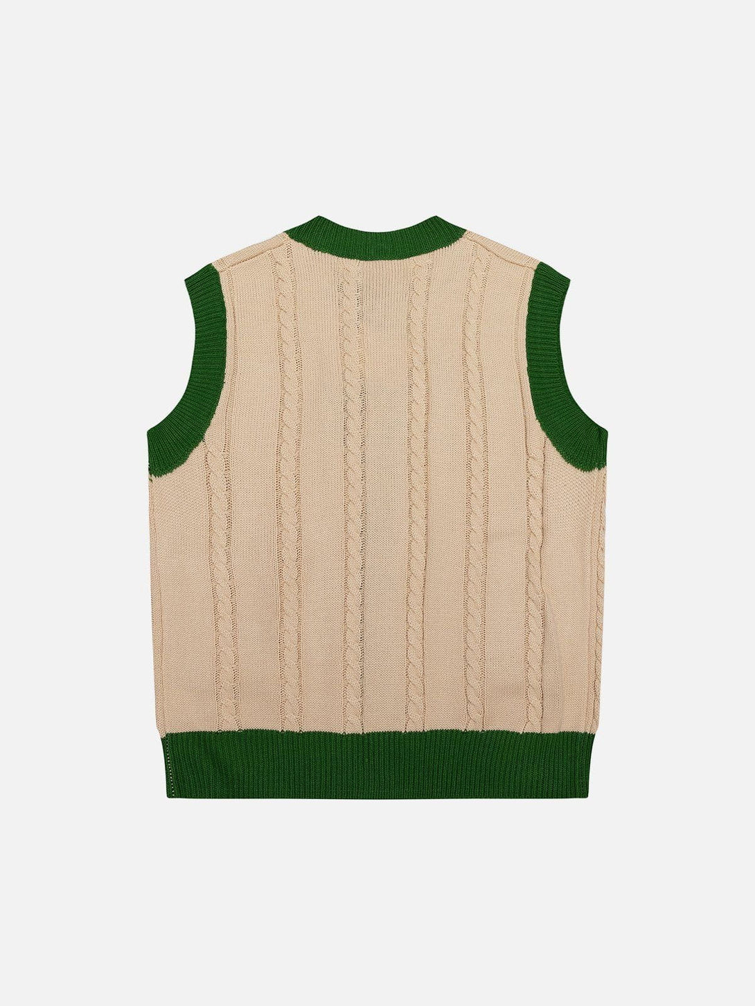 Evapacs - Vintage Embroidery Sweater Vest- Streetwear Fashion - evapacs.com