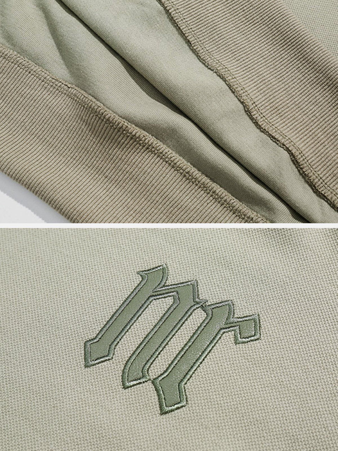 Evapacs - Vintage Letter Embroidery Hoodie- Streetwear Fashion - evapacs.com