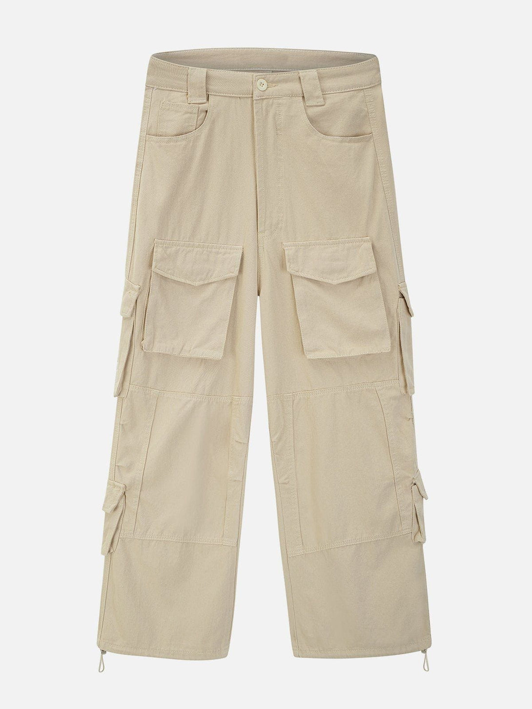 Evapacs - Vintage Multi-Pocket Solid Cargo Pants- Streetwear Fashion - evapacs.com