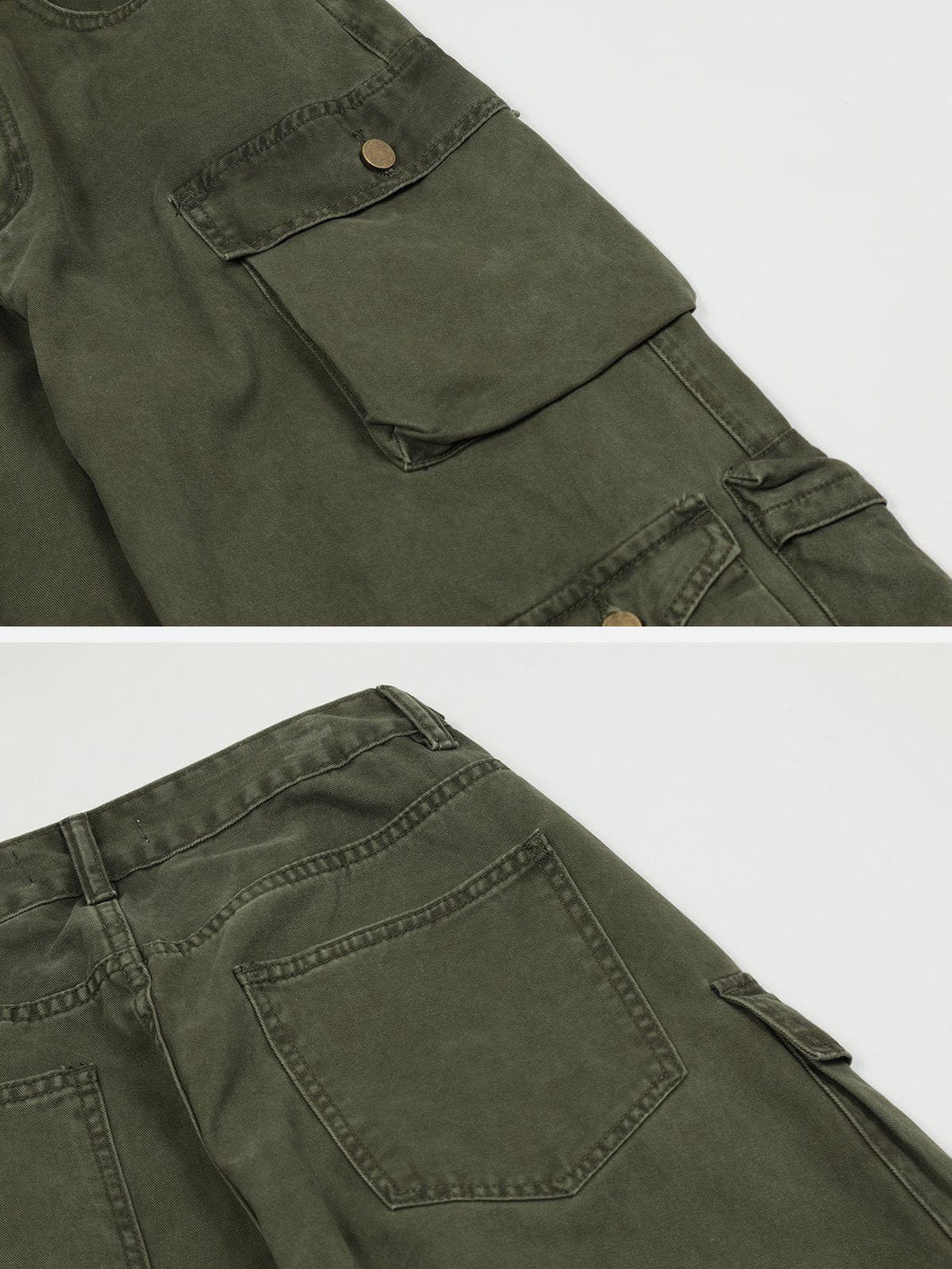 Evapacs - Vintage Multi-pocket Cargo Pants- Streetwear Fashion - evapacs.com