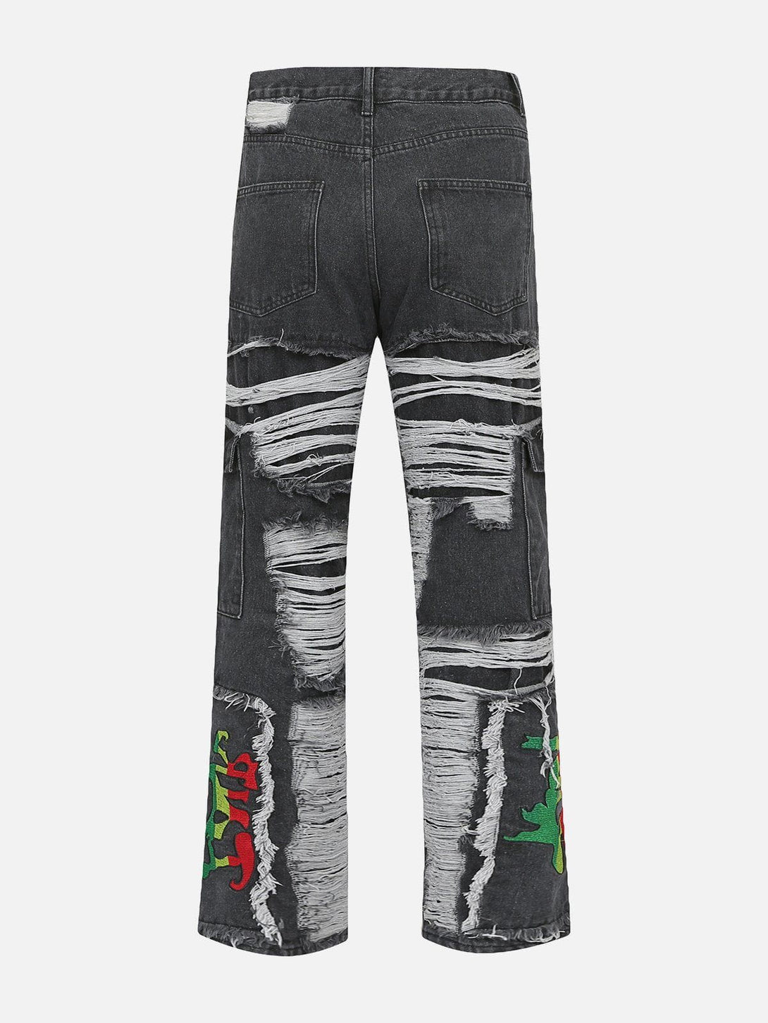 Evapacs - Vintage Raw Ripped Jeans- Streetwear Fashion - evapacs.com