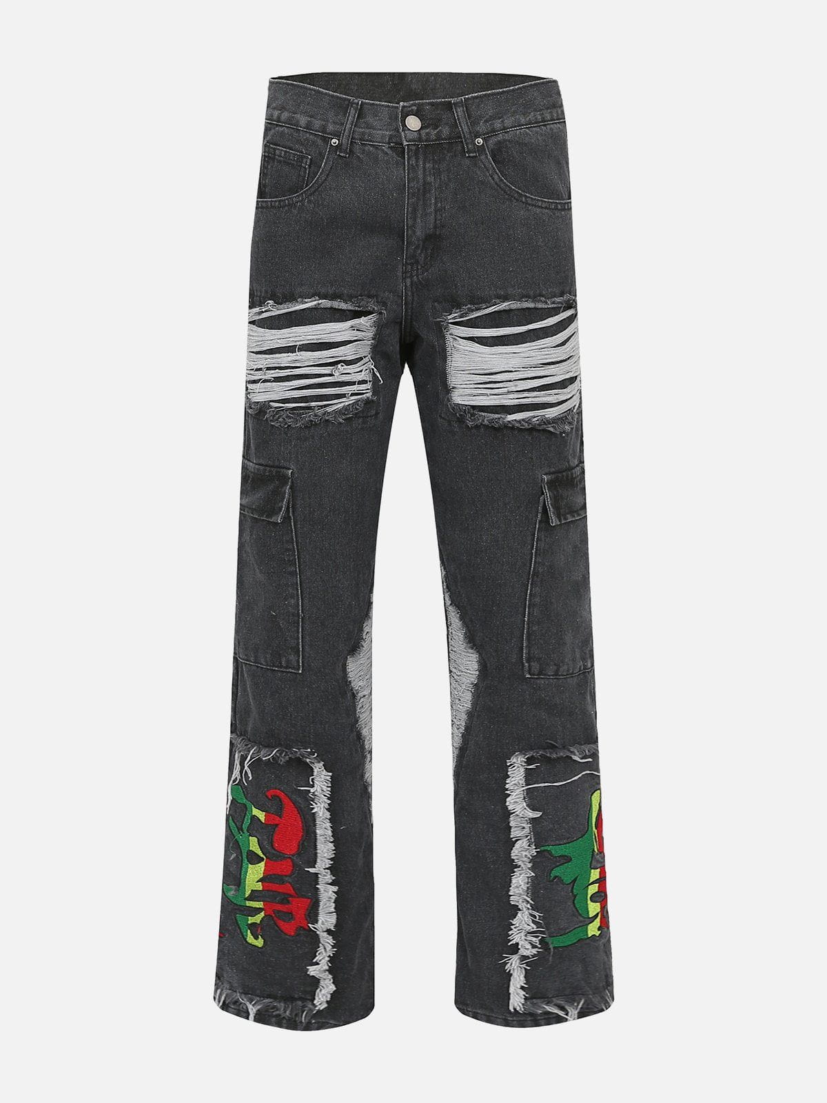 Evapacs - Vintage Raw Ripped Jeans