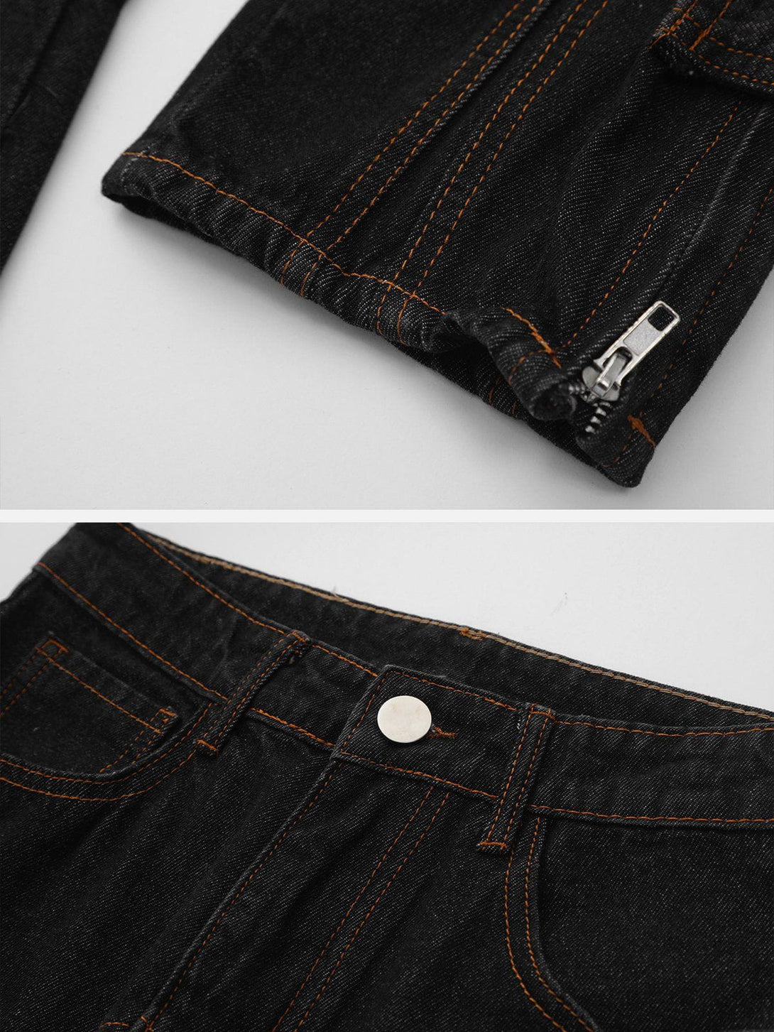 Evapacs - Vintage Washed Pocket Jeans- Streetwear Fashion - evapacs.com