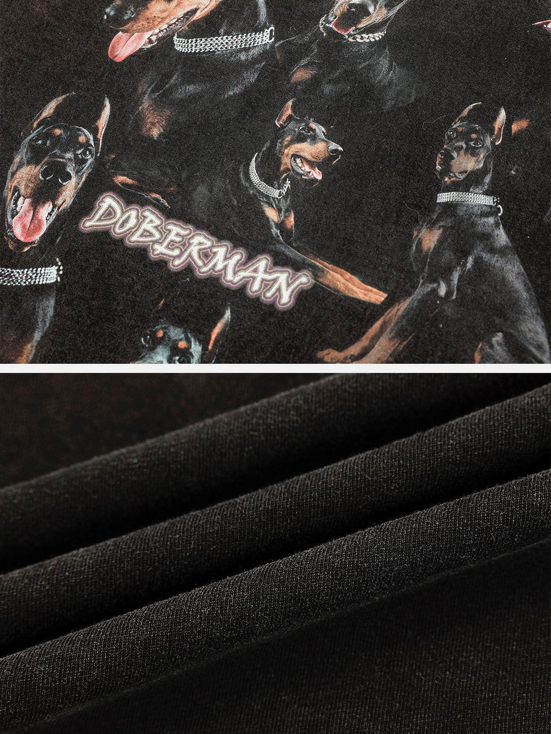 Evapacs - Washed Doberman Graphic Tee- Streetwear Fashion - evapacs.com