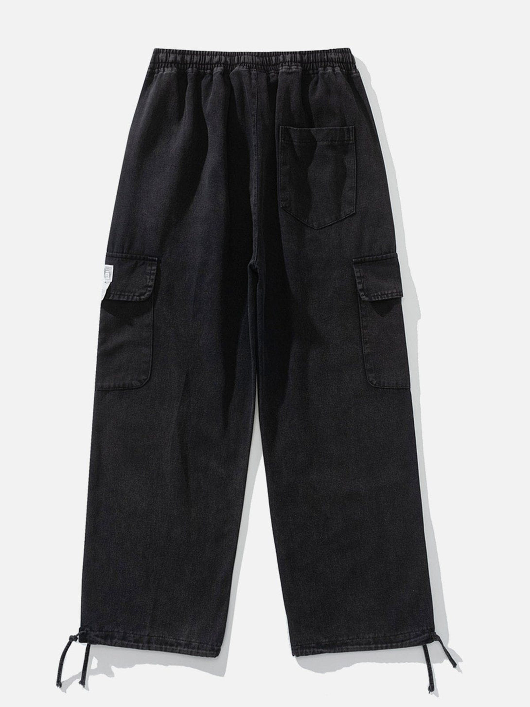 Evapacs - Washed Drawstring Cargo Pants- Streetwear Fashion - evapacs.com