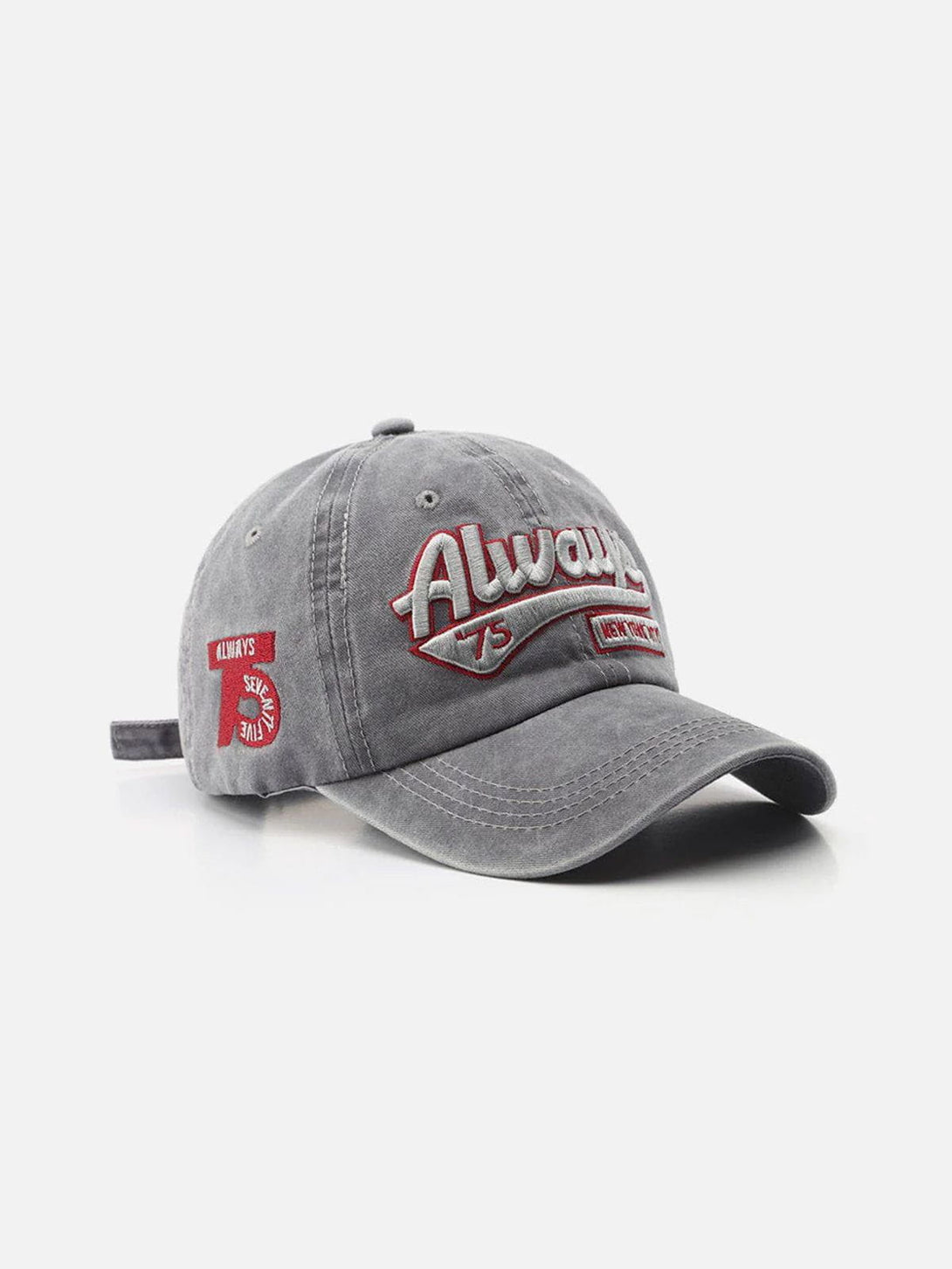 Evapacs - Washed Embroidered Letter Baseball Cap- Streetwear Fashion - evapacs.com