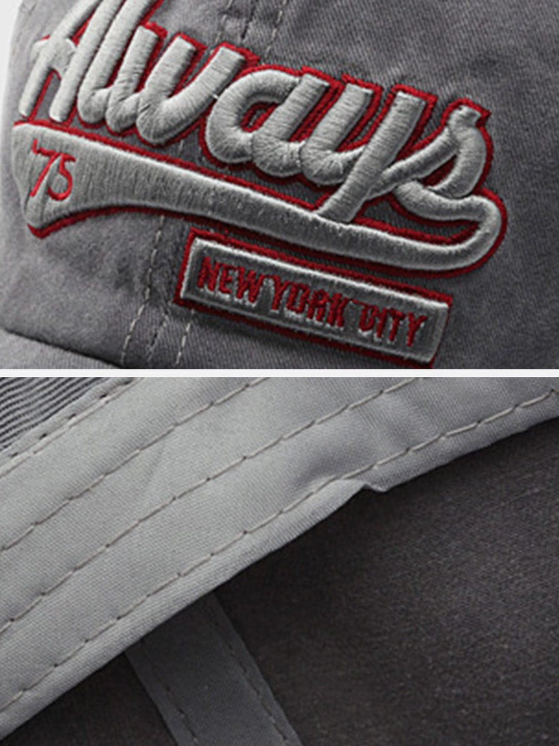 Evapacs - Washed Embroidered Letter Baseball Cap- Streetwear Fashion - evapacs.com