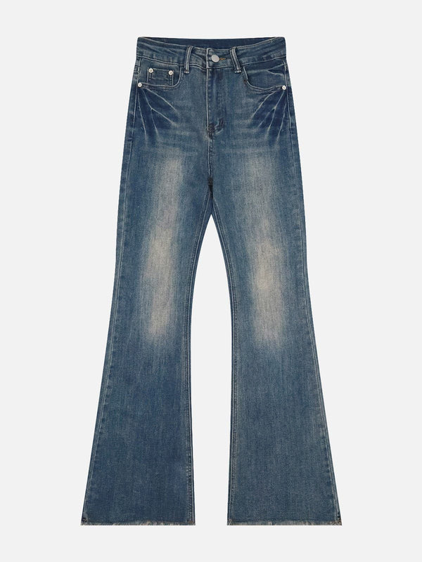 Evapacs - Washed Flare Jeans- Streetwear Fashion - evapacs.com