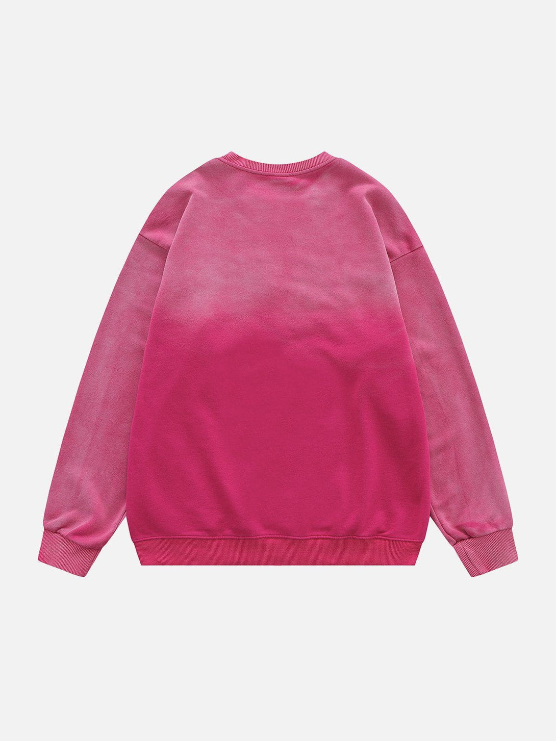 Evapacs - Washed Gradient Embroidered Sweatshirt- Streetwear Fashion - evapacs.com