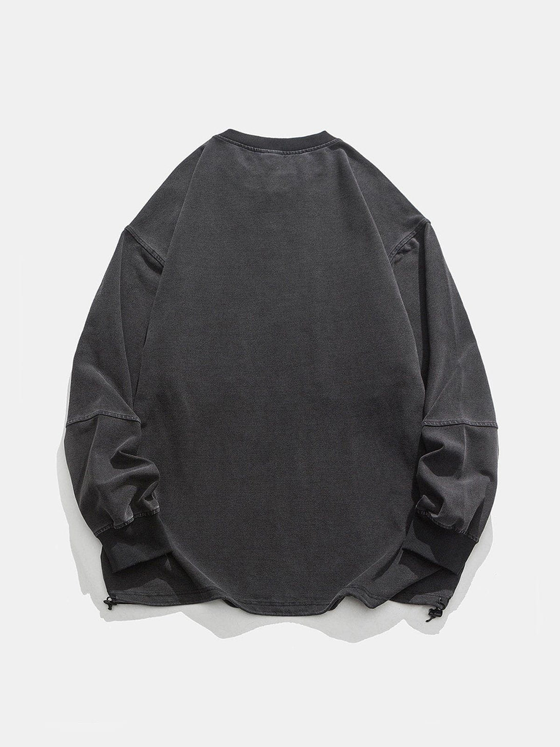 Evapacs - Washed Patch Large Pocket Sweatshirt- Streetwear Fashion - evapacs.com