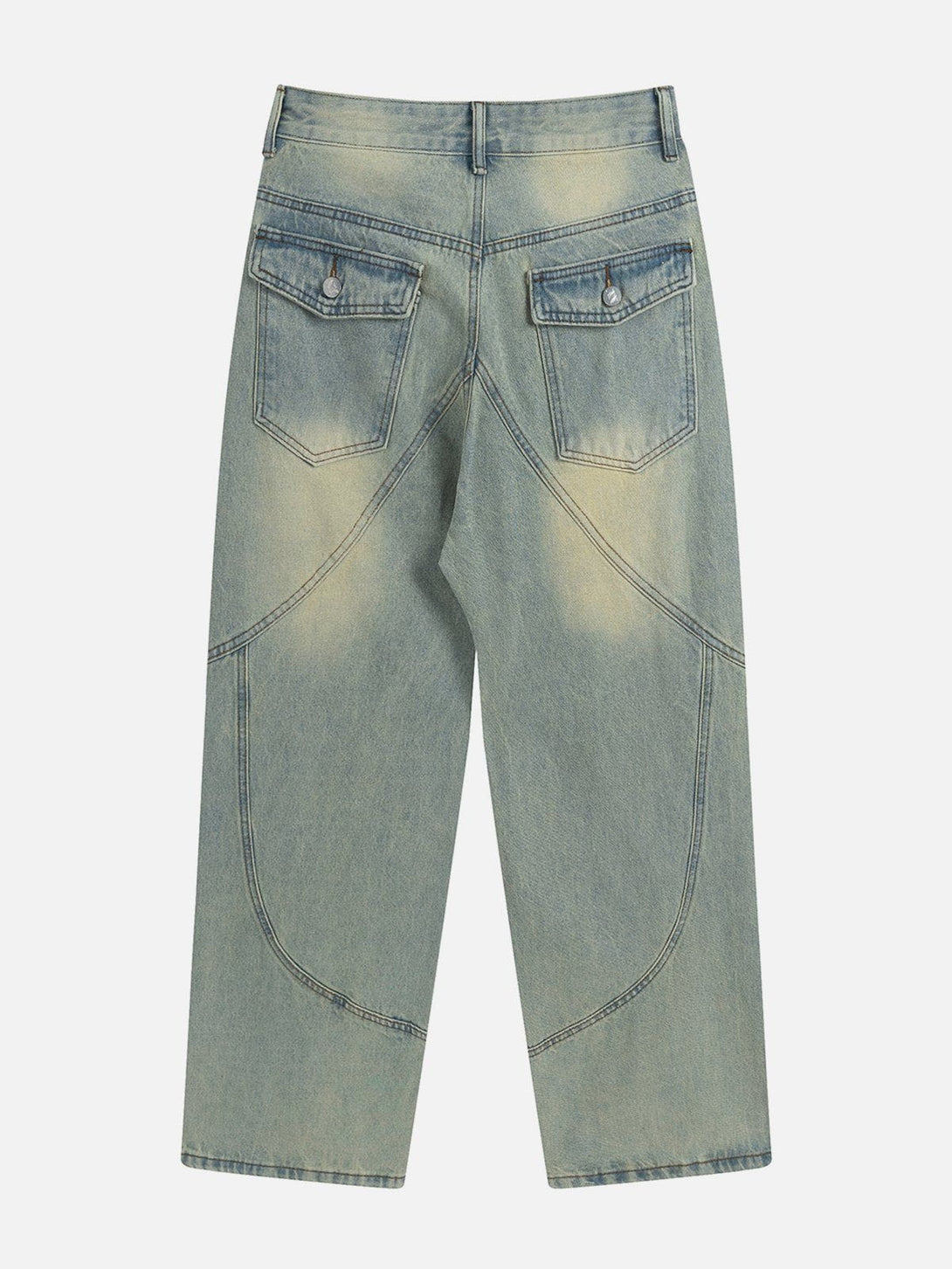 Evapacs - Washed Stripe Jeans- Streetwear Fashion - evapacs.com