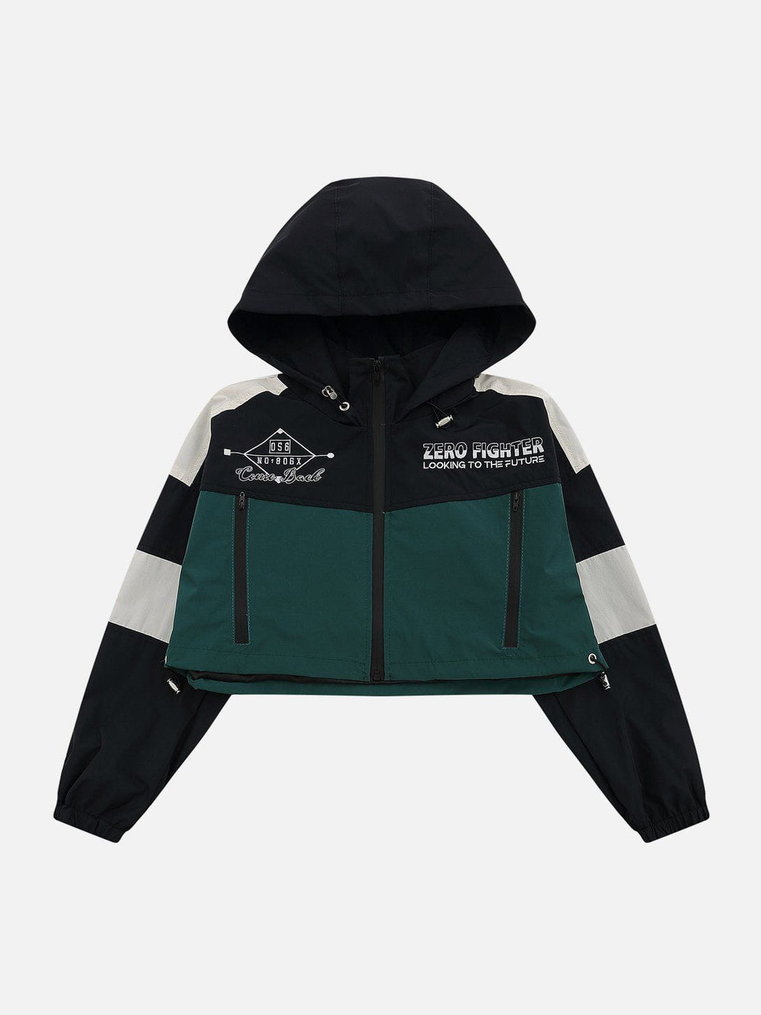 Evapacs - ZIP UP Patchwork Racing Jacket- Streetwear Fashion - evapacs.com