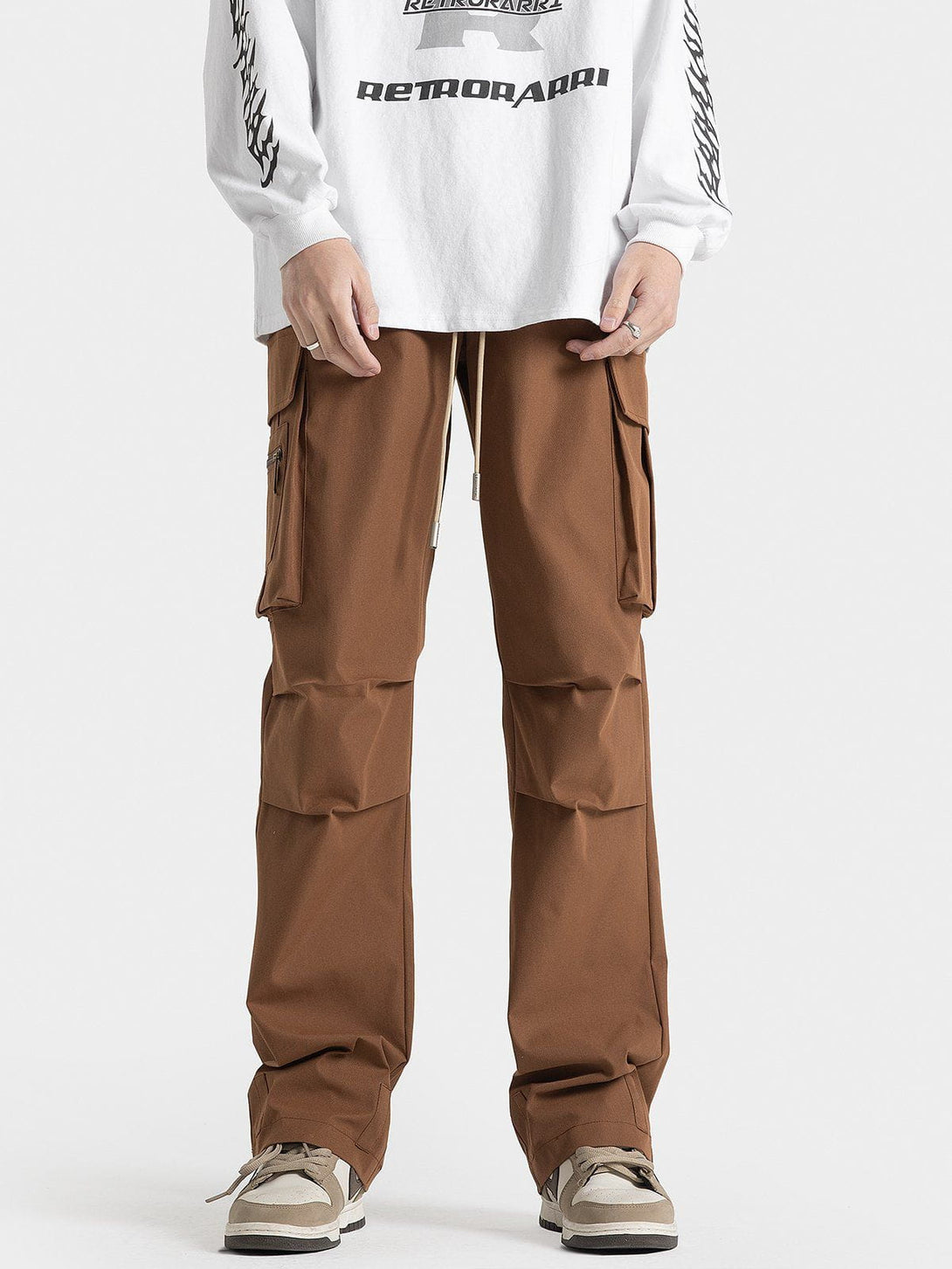 Evapacs - Zip Large Multi-Pocket Cargo Pants- Streetwear Fashion - evapacs.com