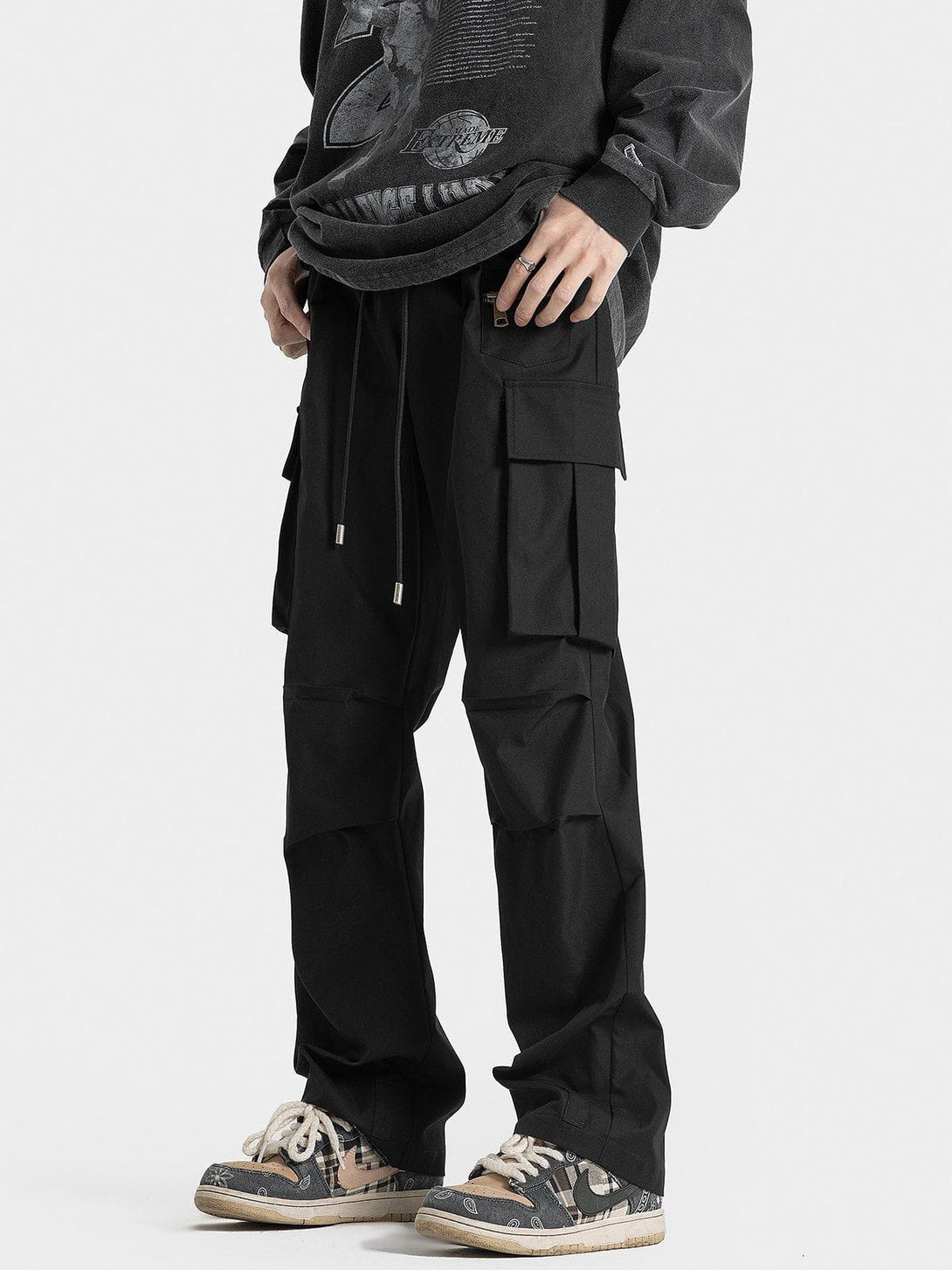 Evapacs - Zip Large Multi-Pocket Cargo Pants- Streetwear Fashion - evapacs.com