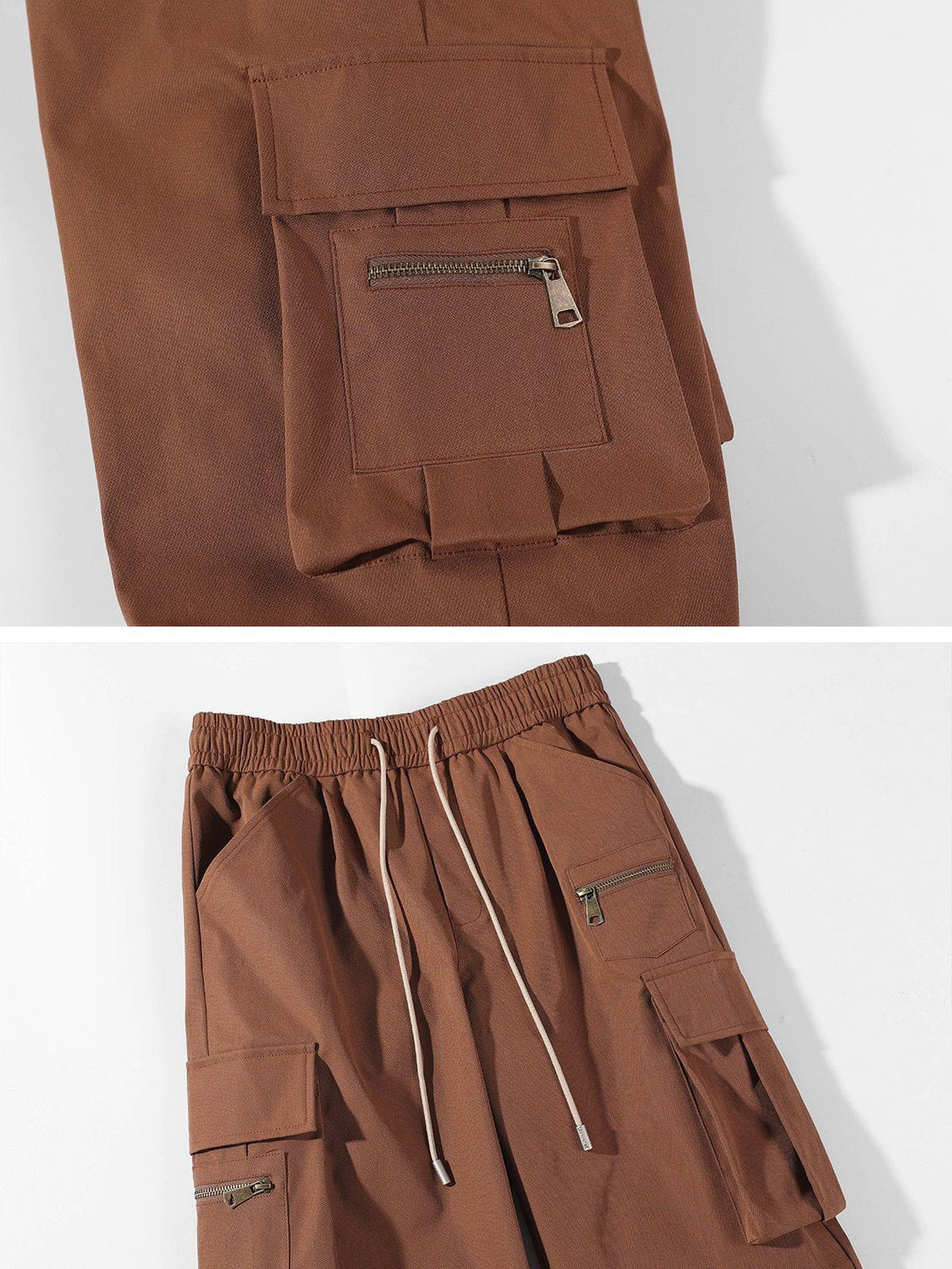 Evapacs - Zip Large Multi-Pocket Cargo Pants- Streetwear Fashion - evapacs.com