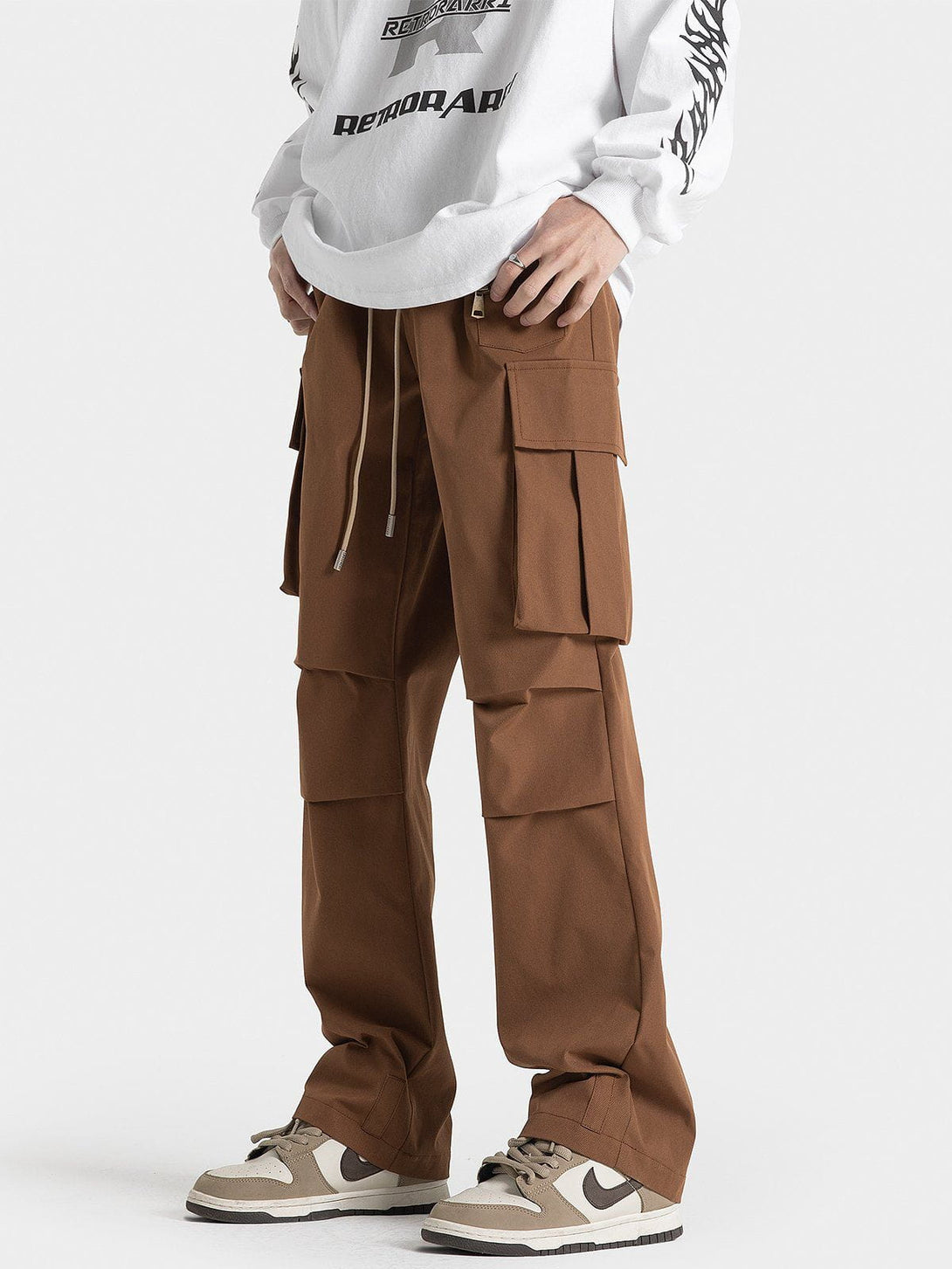 Evapacs - Zip Large Multi-Pocket Cargo Pants- Streetwear Fashion - evapacs.com