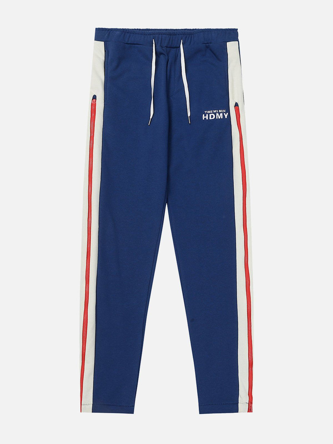 Evapacs - Zipper Panel Striped Sweatpants- Streetwear Fashion - evapacs.com