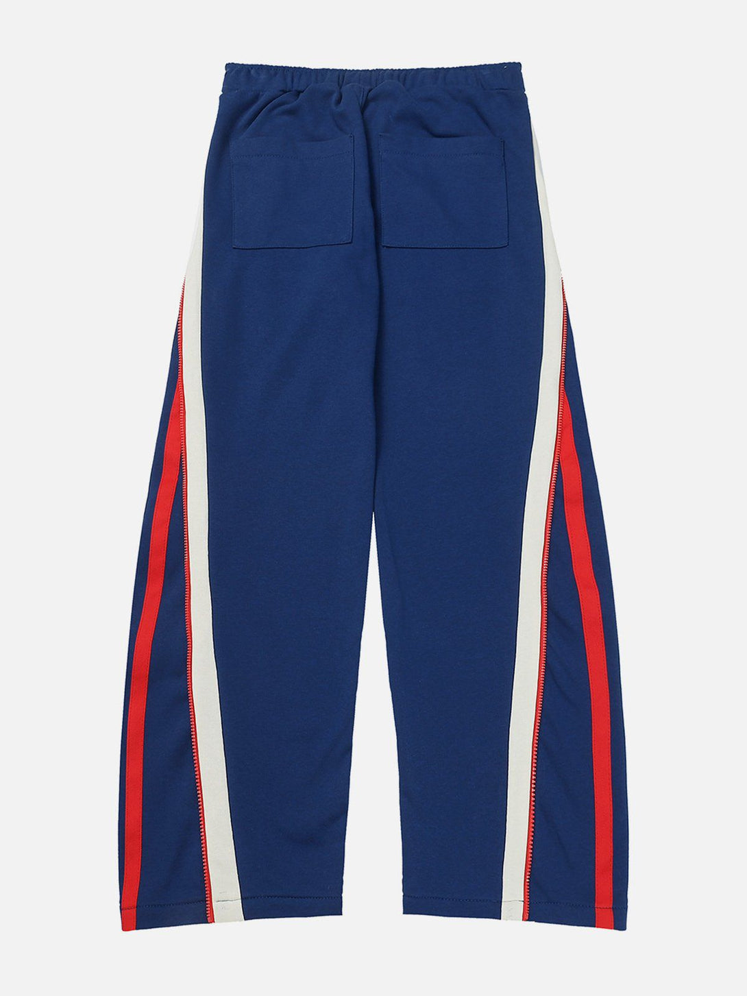 Evapacs - Zipper Panel Striped Sweatpants- Streetwear Fashion - evapacs.com