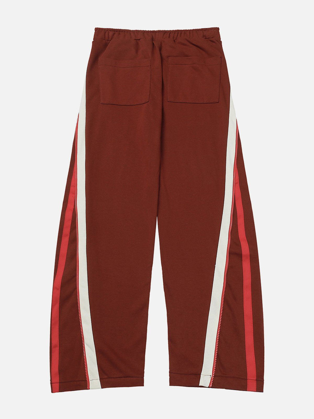 Evapacs - Zipper Panel Striped Sweatpants- Streetwear Fashion - evapacs.com