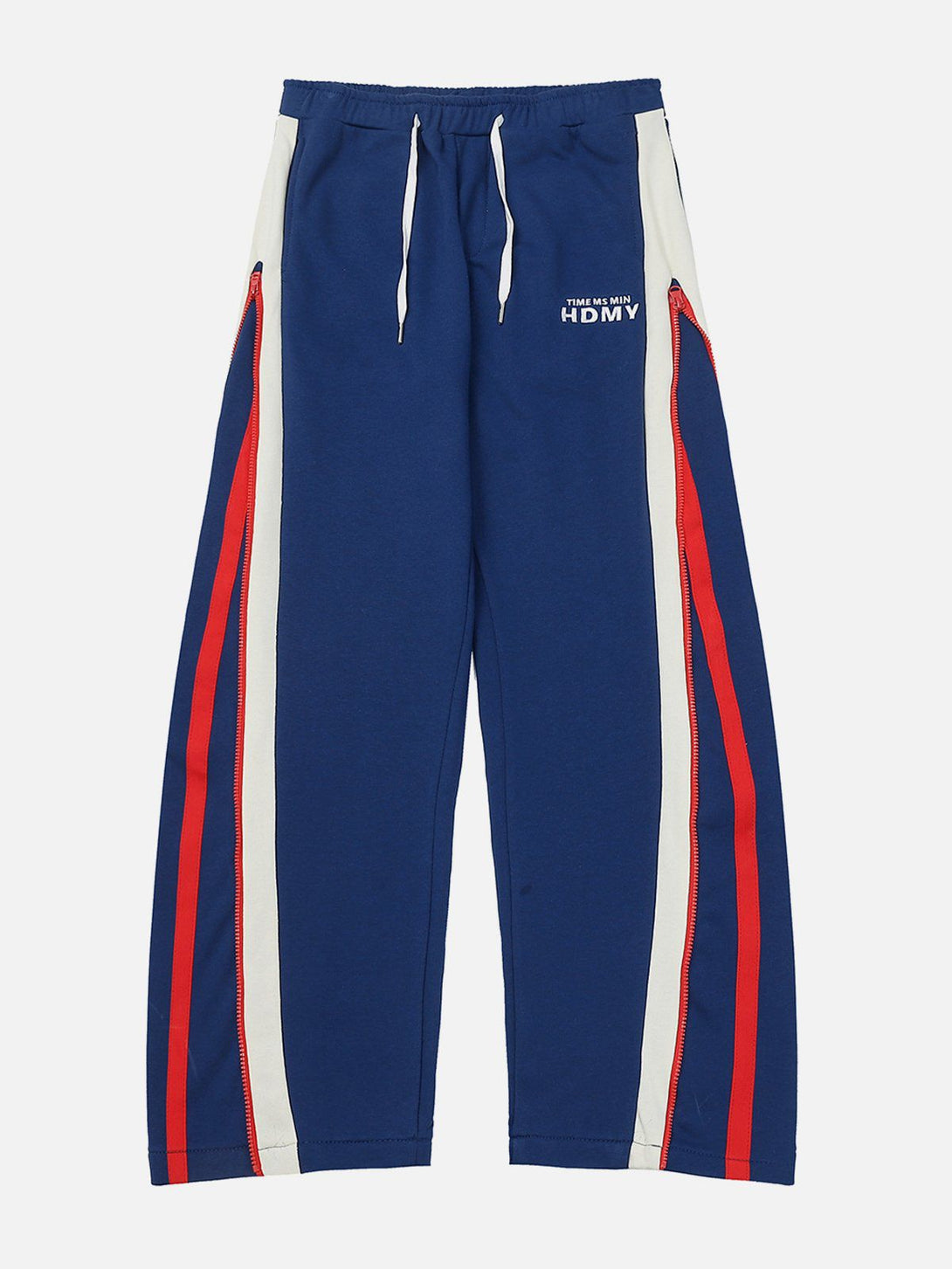 Evapacs - Zipper Panel Striped Sweatpants- Streetwear Fashion - evapacs.com