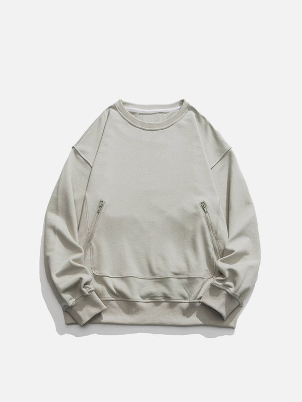 Evapacs - Zipper Pocket Sweatshirt- Streetwear Fashion - evapacs.com