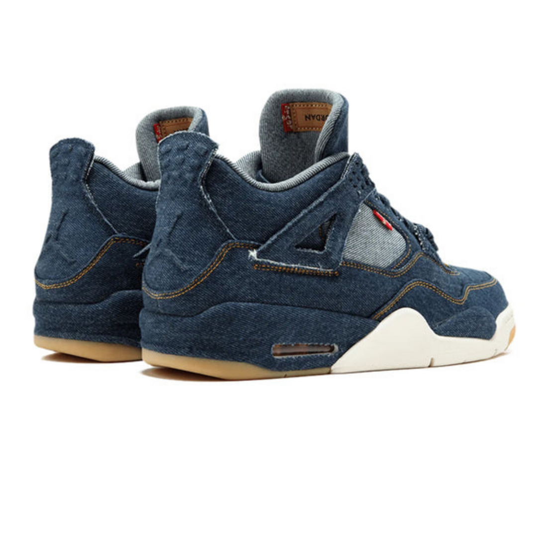 Levi's x Air Jordan 4 Retro 'Denim'- Streetwear Fashion - evapacs.com