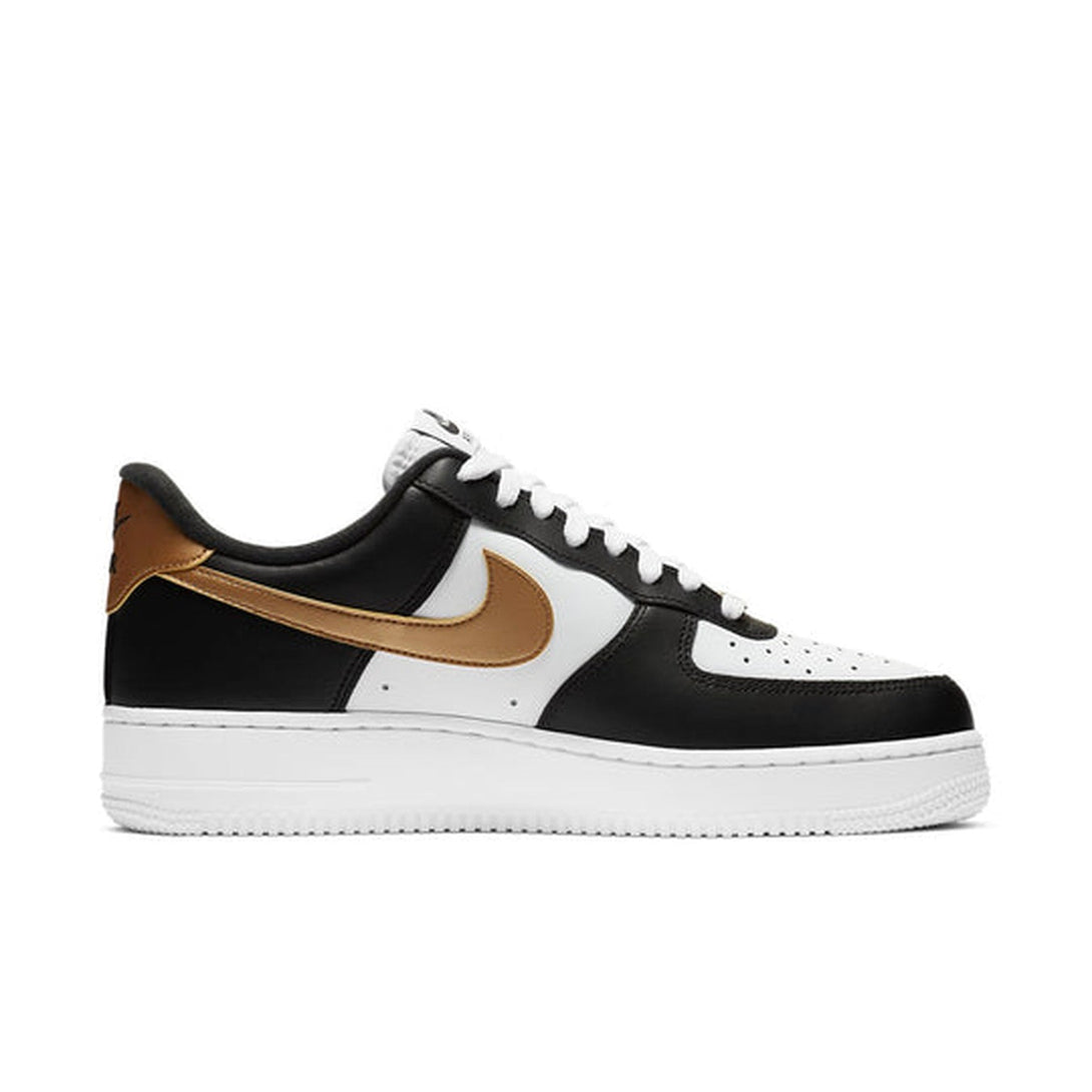 Nike Air Force 1 '07 'Black Gold'- Streetwear Fashion - evapacs.com