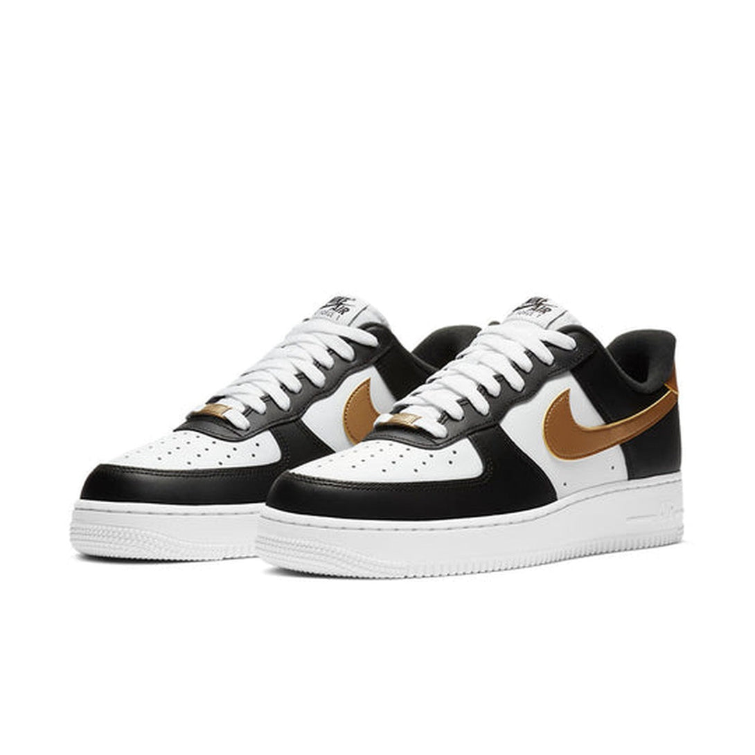 Nike Air Force 1 '07 'Black Gold'- Streetwear Fashion - evapacs.com