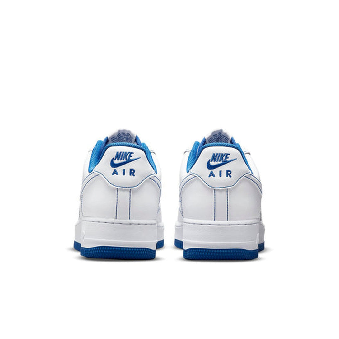 Nike Air Force 1 '07 'Contrast Stitch - White Game Royal'- Streetwear Fashion - evapacs.com