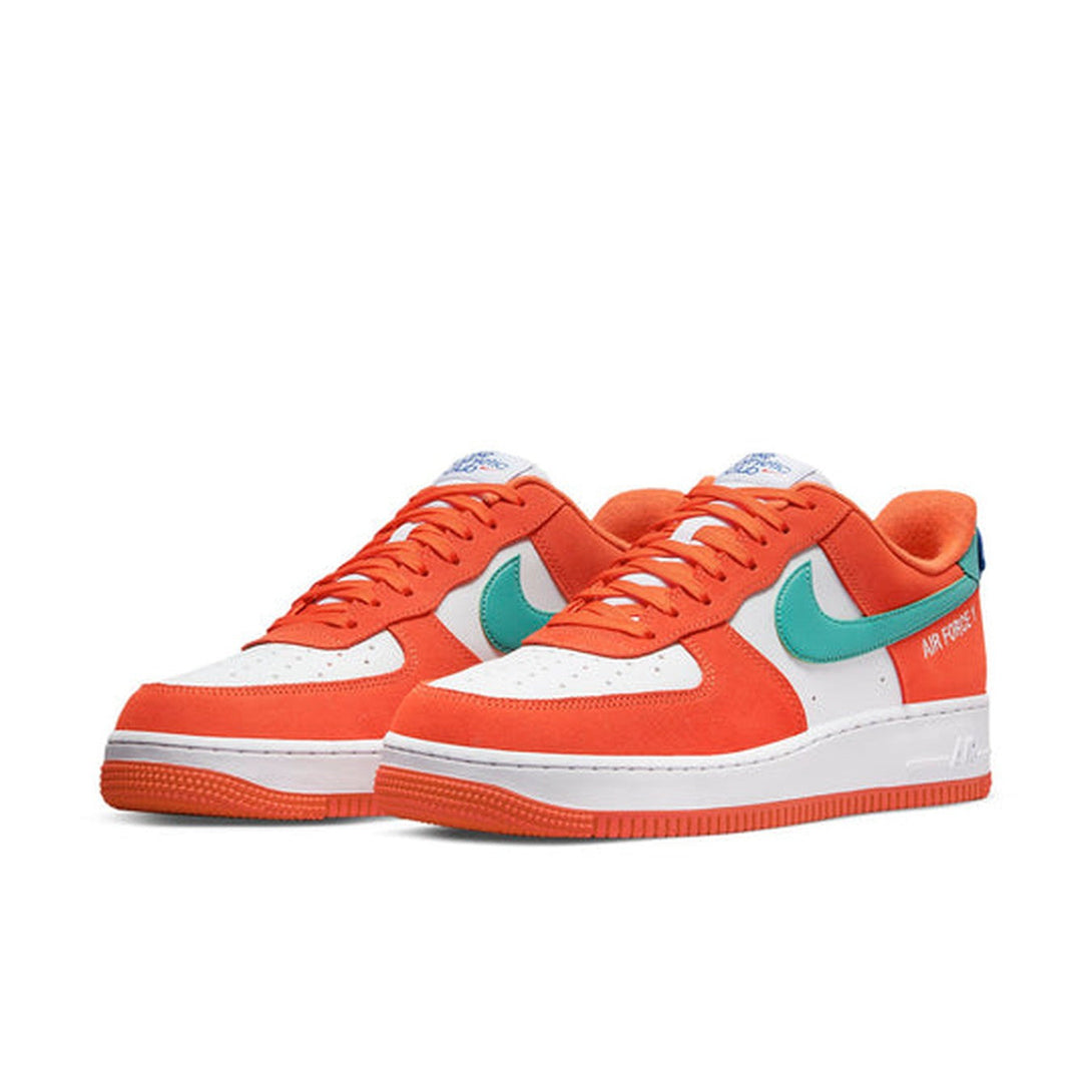 Nike Air Force 1 '07 LV8 'Athletic Club - Rush Orange Washed Teal'- Streetwear Fashion - evapacs.com