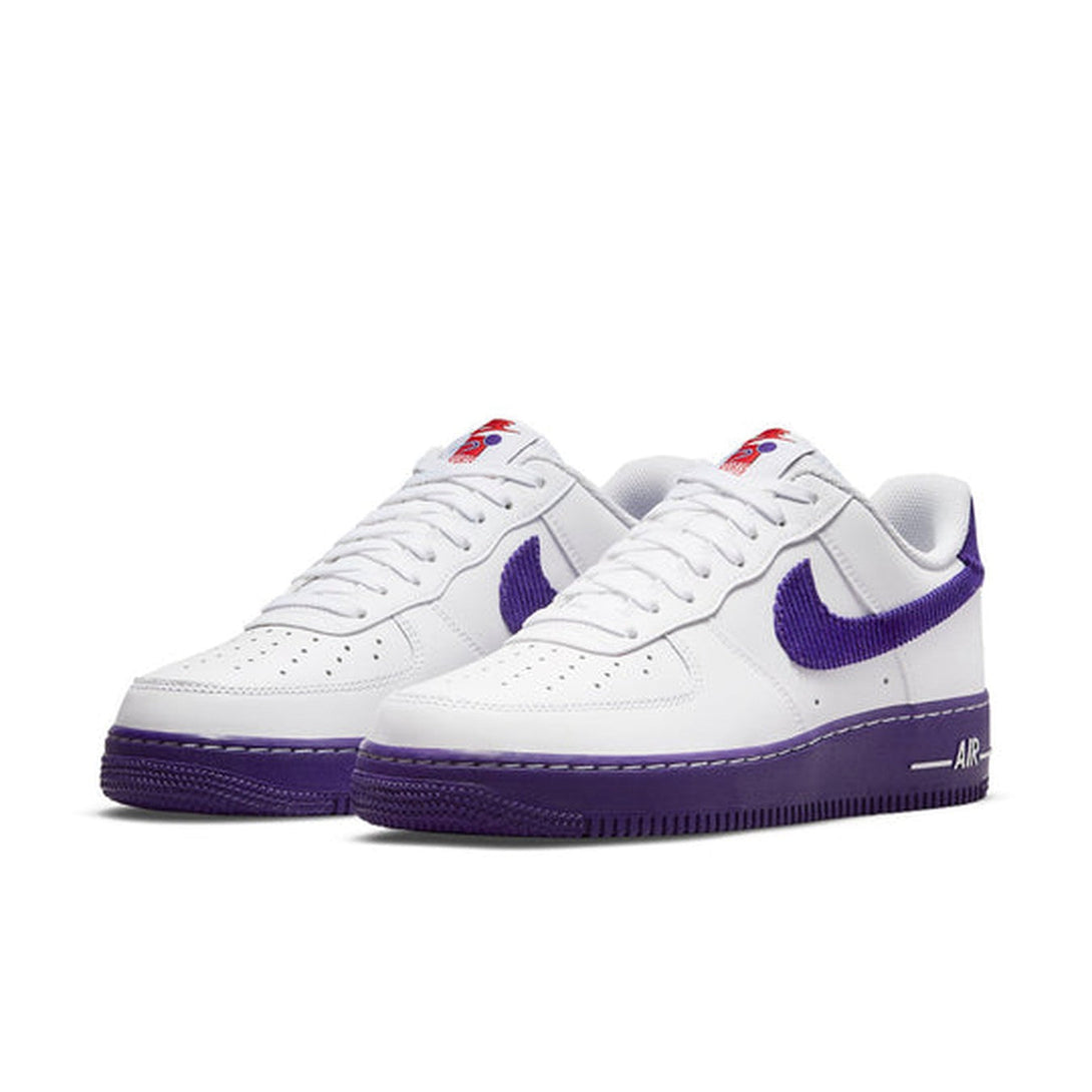 Nike Air Force 1 '07 LV8 EMB 'White Court Purple'- Streetwear Fashion - evapacs.com