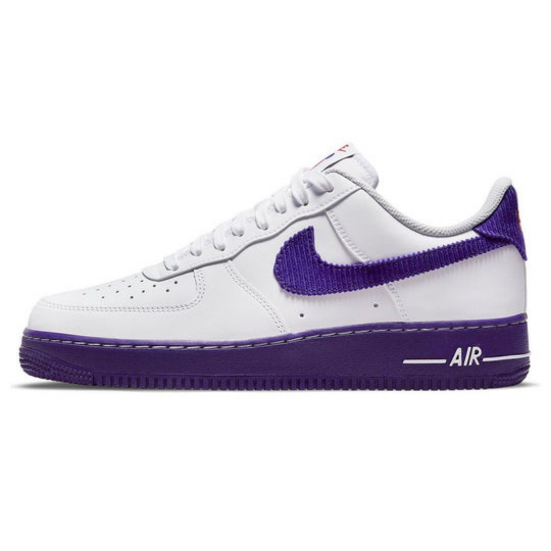 Nike Air Force 1 '07 LV8 EMB 'White Court Purple'- Streetwear Fashion - evapacs.com