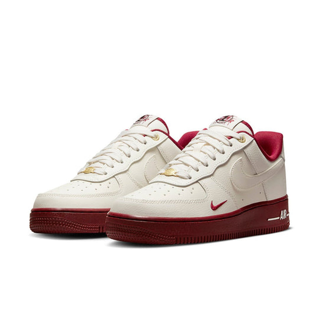 Nike Air Force 1 '07 SE '40th Anniversary - Sail Team Red'- Streetwear Fashion - evapacs.com