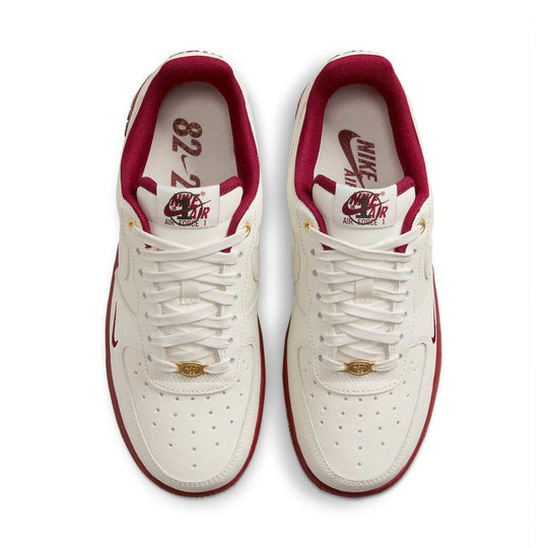 Nike Air Force 1 '07 SE '40th Anniversary - Sail Team Red'- Streetwear Fashion - evapacs.com