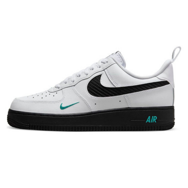 Nike Air Force 1 '07 'White Black Teal'- Streetwear Fashion - evapacs.com