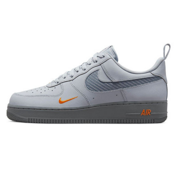 Nike Air Force 1 '07 'Wolf Grey Kumquat'- Streetwear Fashion - evapacs.com