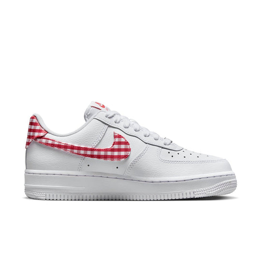 Nike Air Force 1 Low '07 Essential 'Mystic Red Gingham'- Streetwear Fashion - evapacs.com