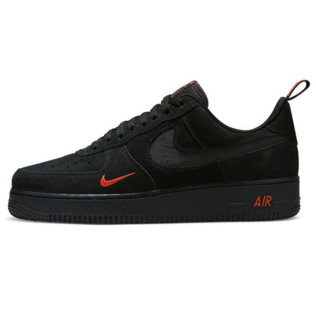 Nike Air Force 1 Low '07 LV8 'Multi-Swoosh Black Crimson'- Streetwear Fashion - evapacs.com