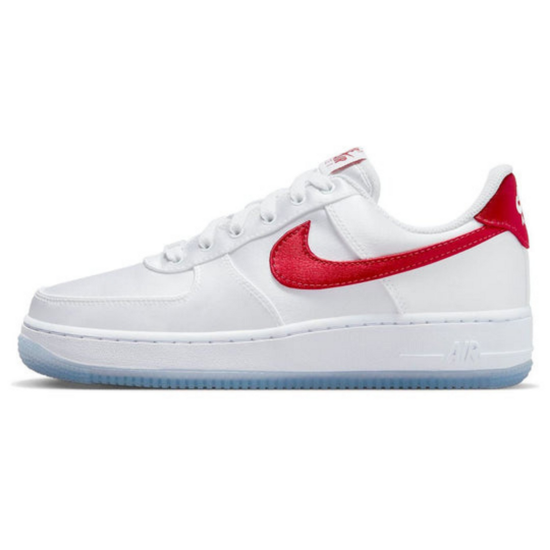 Nike Air Force 1 Low '07 'Satin White Varsity Red'- Streetwear Fashion - evapacs.com