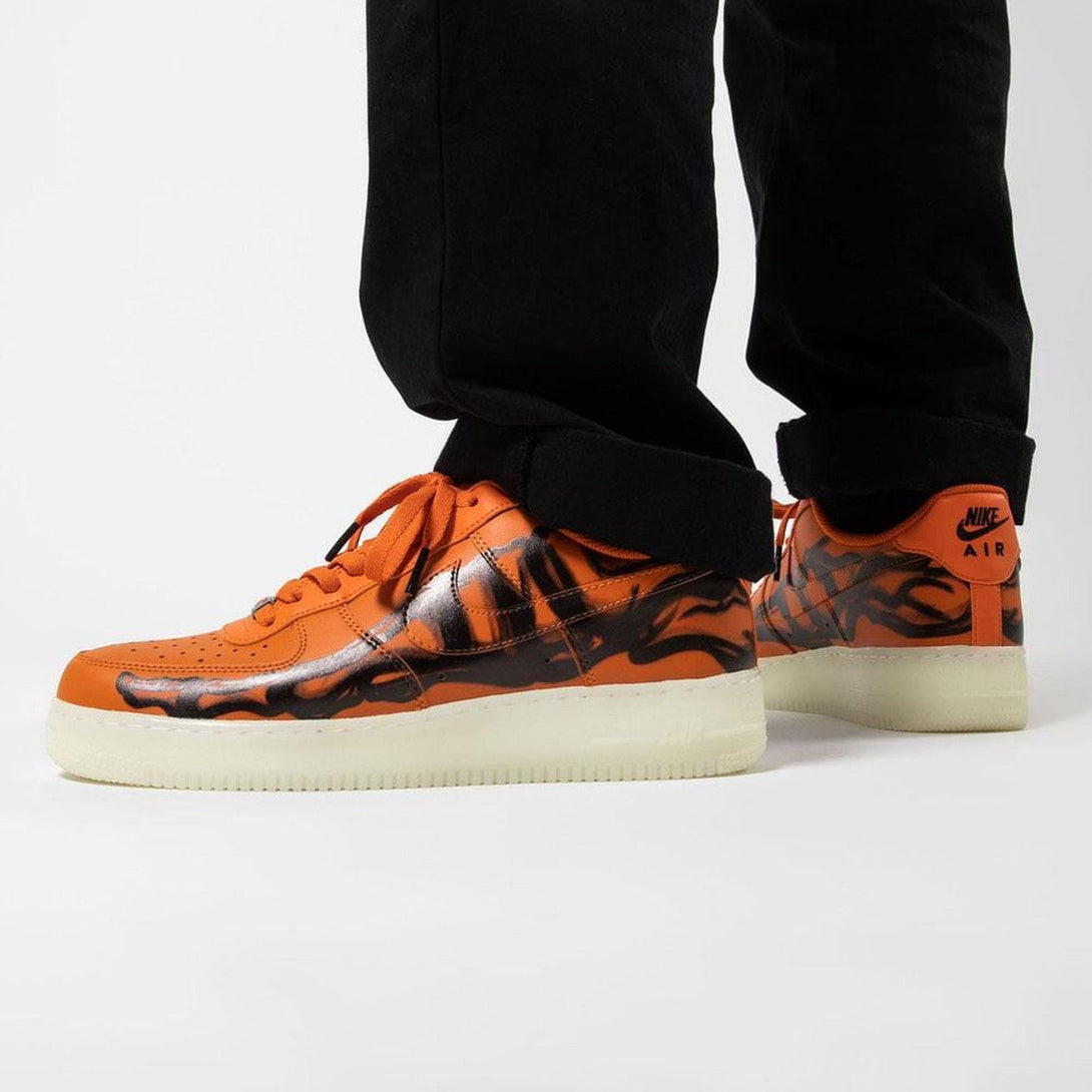 Nike Air Force 1 Low 'Orange Skeleton'- Streetwear Fashion - evapacs.com