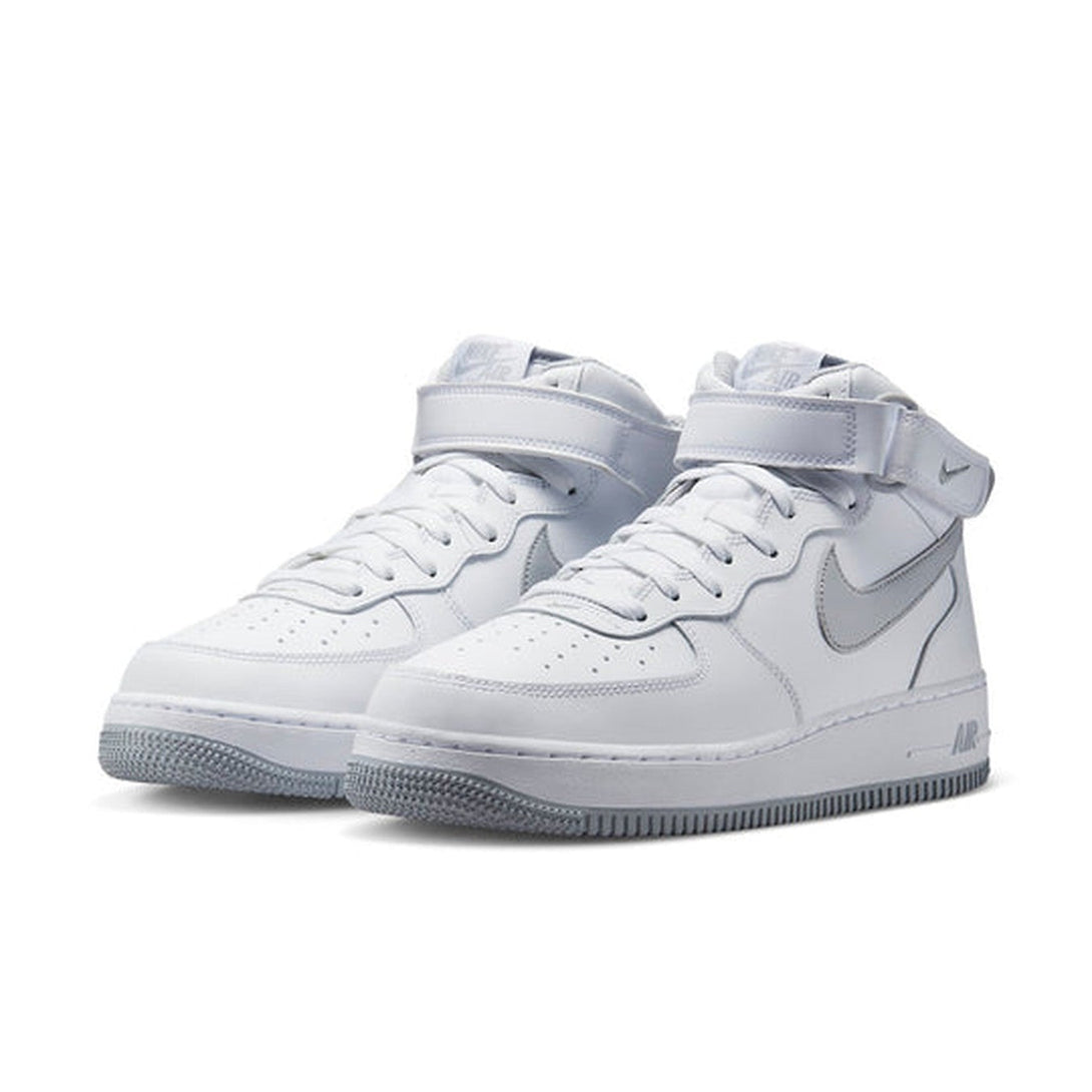 Nike Air Force 1 Mid '07 'White Wolf Grey'- Streetwear Fashion - evapacs.com