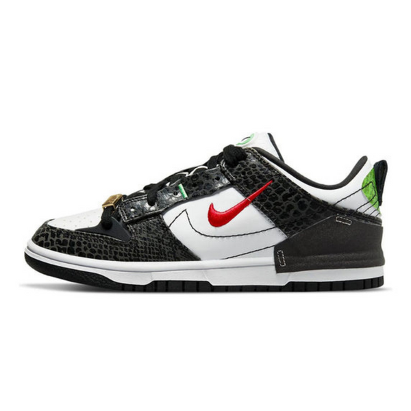 Nike Dunk Low Disrupt 2 'Just Do It - Black Snakeskin'- Streetwear Fashion - evapacs.com