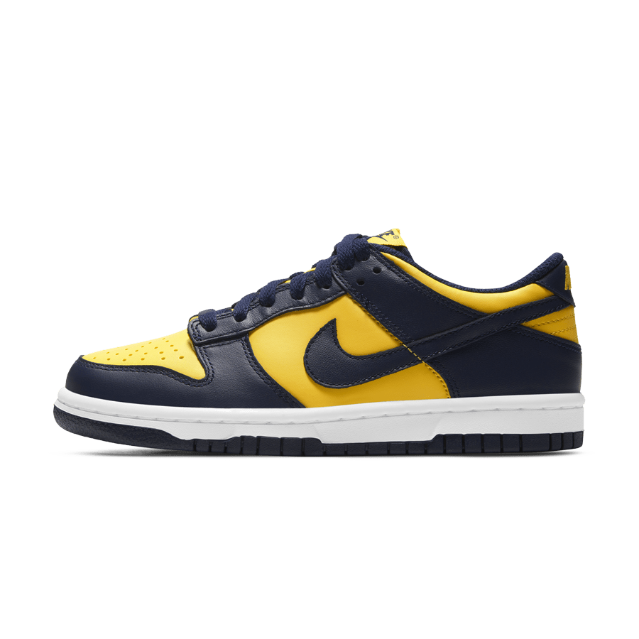 Nike Dunk Low GS 'Michigan' 2021- Streetwear Fashion - evapacs.com