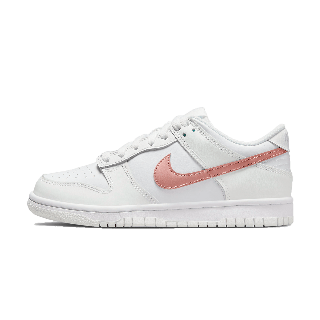 Nike Dunk Low GS 'White Metallic Red Bronze'- Streetwear Fashion - evapacs.com