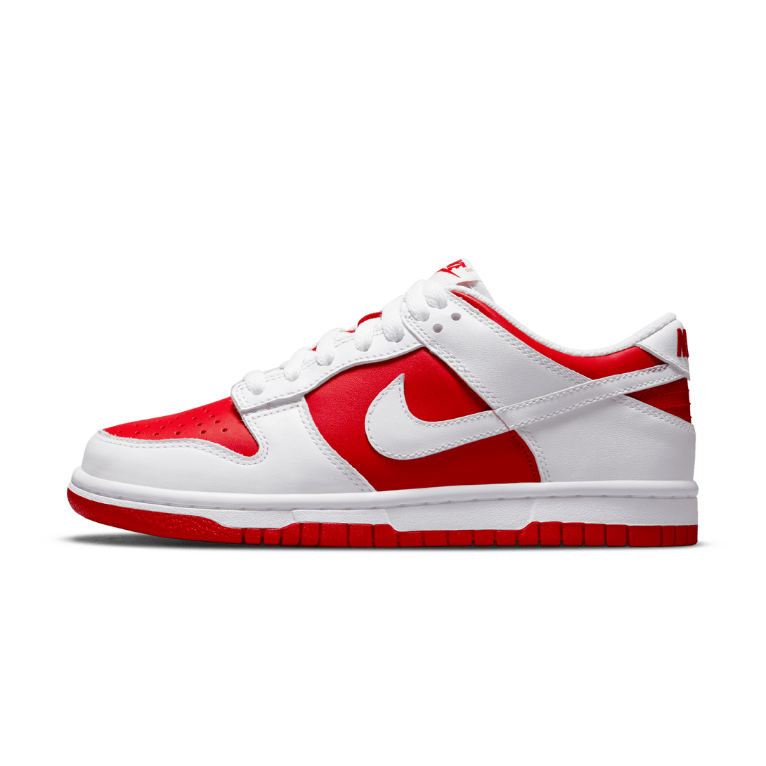 Nike Dunk Low GS 'White University Red'- Streetwear Fashion - evapacs.com